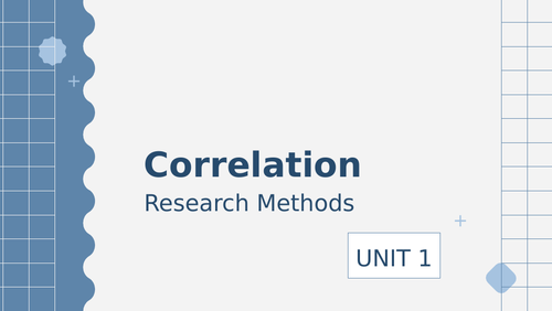 Correlation (OCR A Level Psychology)