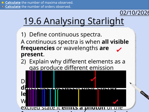 OCR A level Physics: Analysing Starlight
