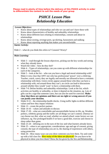 Healthy Relationships and the Law | Teaching Resources