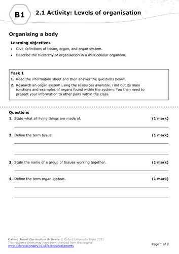 KS3 - Organ Systems | Teaching Resources