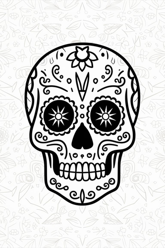 Día de los Muertos Design a Day of the Dead Skull Resource has many examples Blank Skulls ...