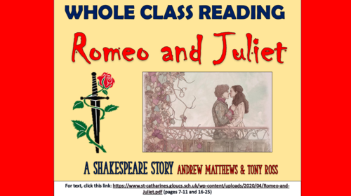 Romeo and Juliet - KS2 Whole Class Reading Comprehension Lesson!
