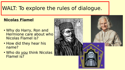 Rules of Dialogue- Snape and Quirrell | Teaching Resources