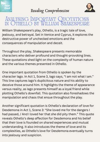 Othello by William Shakespeare Bundle | Teaching Resources
