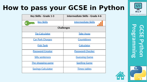 Pass GCSE Python! | Teaching Resources