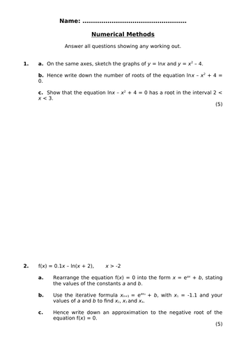 A Level Mathematics Assessment Pack | Teaching Resources