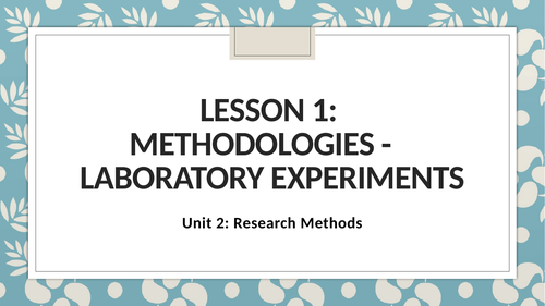 Methedologies and Location of Research