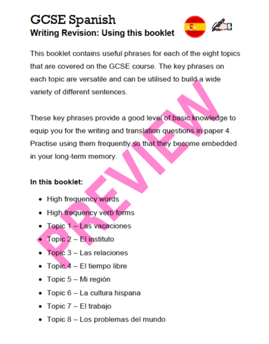 2024 - GCSE Writing Practice - One Booklet - All Topics | Teaching ...