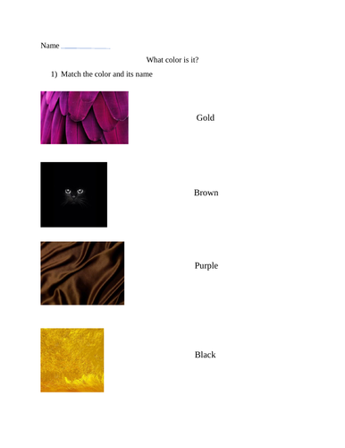 Worksheets for "Brown Bear, Brown Bear, What Do You See?" by Bill