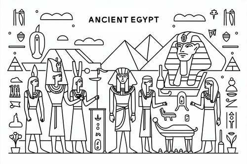 Ancient Egypt / Egyptians Coloring Sheets Colouring Pages Activity Printable A4 Worksheets ...