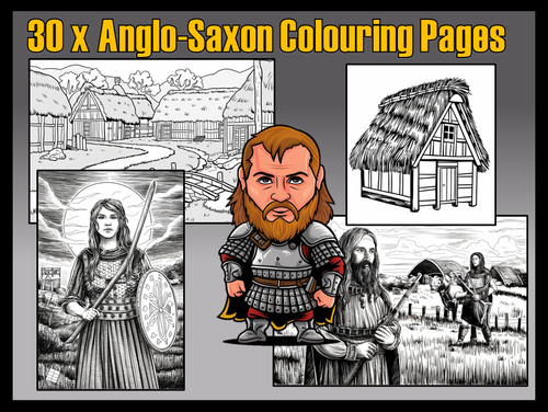 The Anglo Saxons Home Soldiers etc. Coloring Sheets Colouring Pages ...