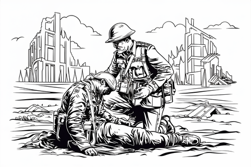 WW1 World War 1 WWI Soldiers etc. Coloring Sheets Colouring Pages ...