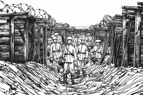 WW1 World War 1 WWI Soldiers etc. Coloring Sheets Colouring Pages ...