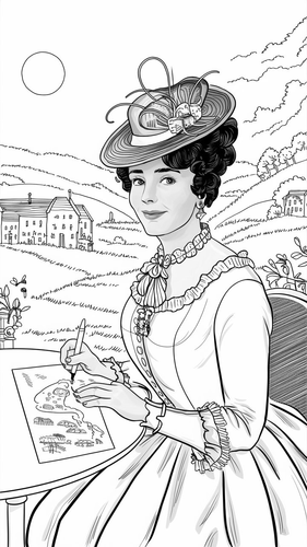 Victorian Era Transportation Coloring Sheets Victorian Printable