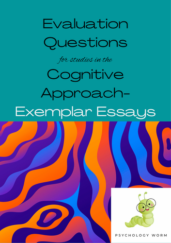 CIE- Evaluation Exemplar Essays for studies in the Cognitive Approach ...