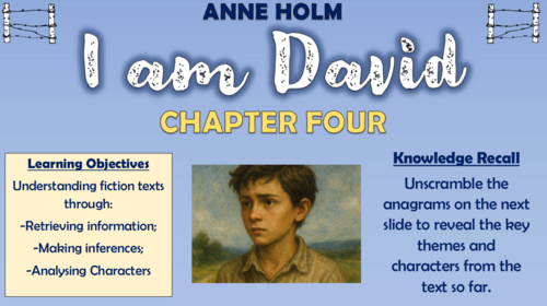I am David - Anne Holm - Chapter 4 - Double Lesson!