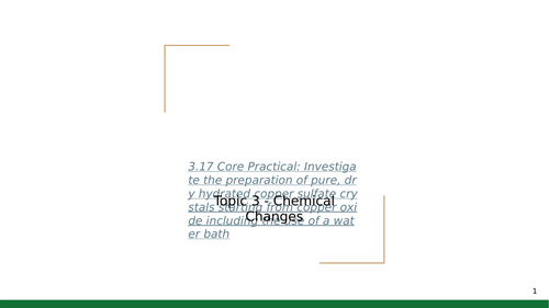 3.17 Core Practical Preparation of a soluble salt