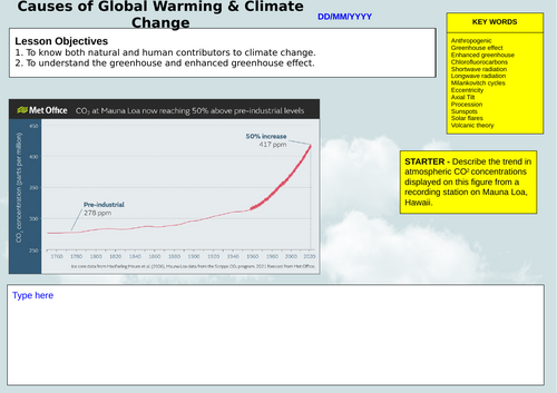 L2.4A - Causes of Global Warming & Climate Change | Teaching Resources