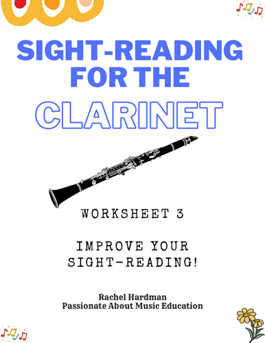 Sight-reading for beginner clarinet Exercise 3