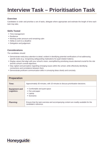 Office Admin Manager Interview Pack | Teaching Resources