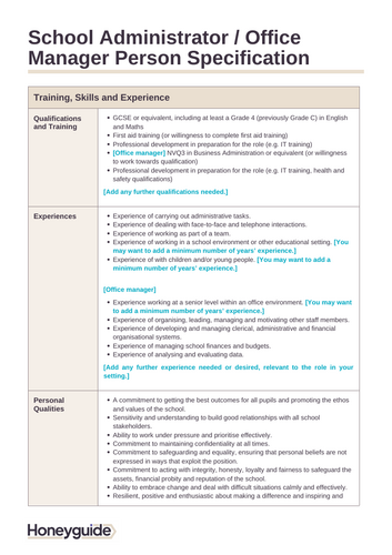 Office Admin Manager Interview Pack | Teaching Resources
