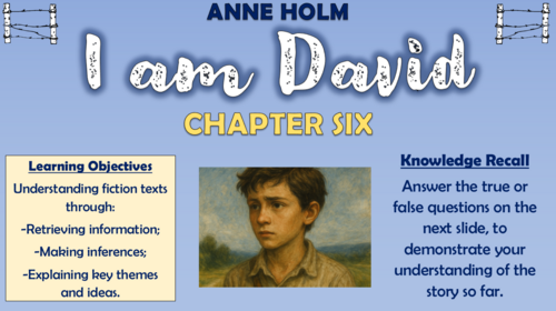 I am David - Anne Holm - Chapter 6 - Double Lesson!