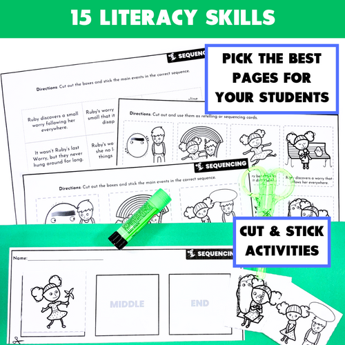 Ruby Finds a Worry Activities - Reading Comprehension and Literacy ...