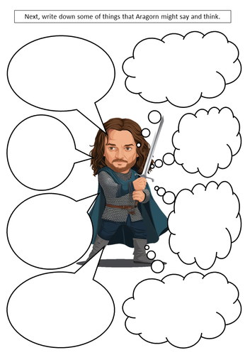 ARAGORN from Lord of the Rings, Character Describe Book Character ...