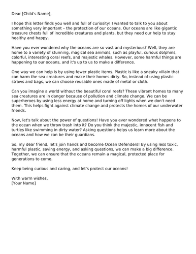 Dear Greenpeace by Simon James - Year 3 Unit of Writing Resources ...