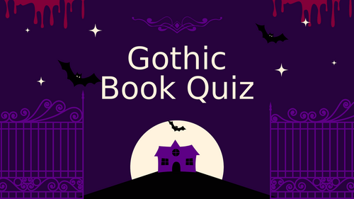 Gothic Book Quiz | Teaching Resources