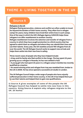 Edexcel Citizenship L10.5- Exam practice