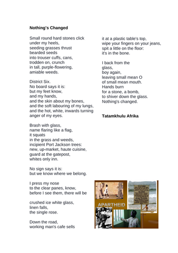 Year 7 Poetry SOW | Teaching Resources