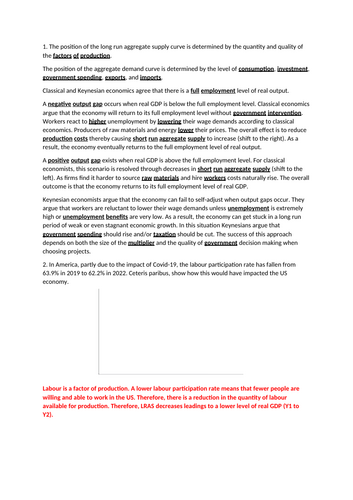 A Level Economics - Economic Growth | Teaching Resources