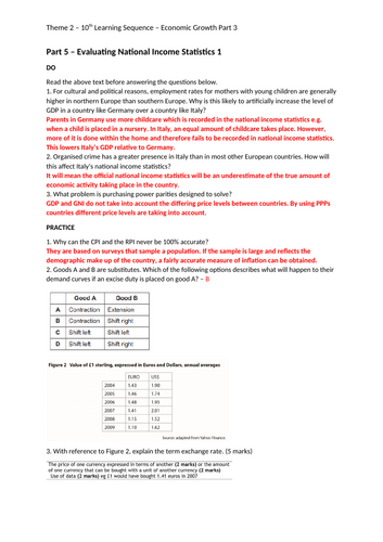 A Level Economics - Economic Growth | Teaching Resources