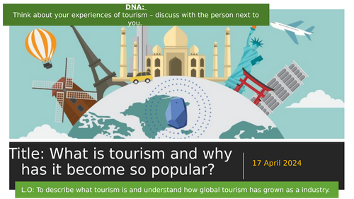 What is tourism | Teaching Resources