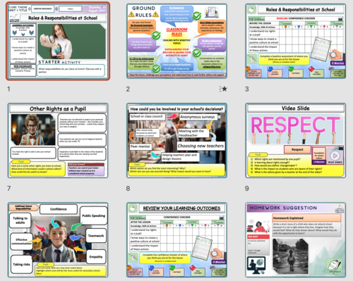 My Rights and Responsibilities at school | Teaching Resources