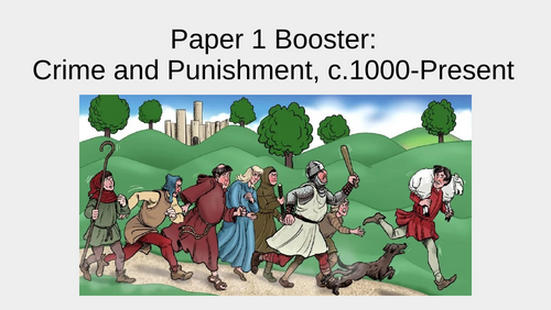 Edexcel / Pearson GCSE History Paper 1 Crime Pre-exam Warm up Lesson