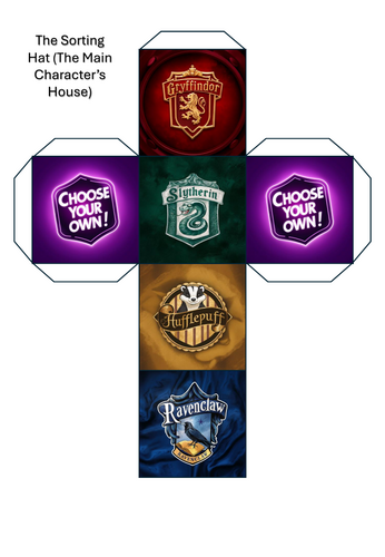 HARRY POTTER STORY DICE TO CREATE YOUR VERY OWN STORY! 3D Cube Nets ...
