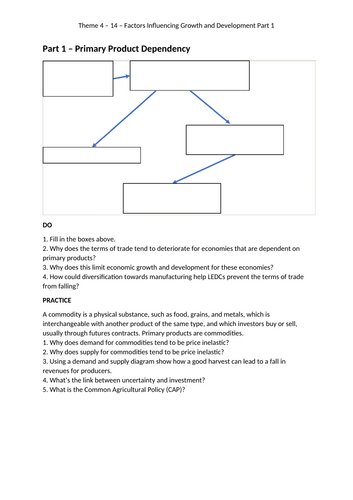 A Level Economics - Factors Influencing Growth and Development ...