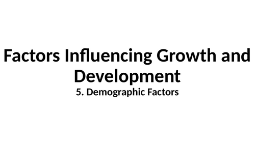 A Level Economics Factors Influencing Growth And Development