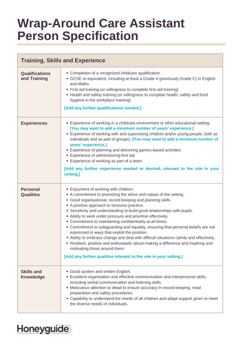 Midday & Wrap-Around Supervisor Interview | Teaching Resources