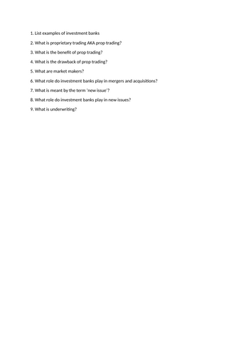 A Level Economics - Market Failure in Financial Markets | Teaching ...