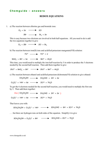 Year 12 Ocr A-level Atoms & Equations 