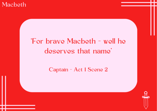 Macbeth Quotation Postcards | Teaching Resources