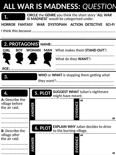 Short Stories for KS3 English groups - Key Vocabulary & Questions ...