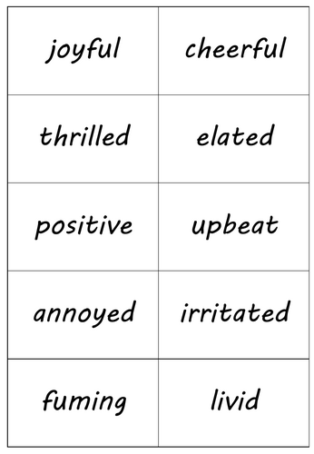 Emotions matching pairs game