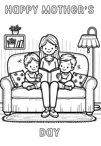 Mother's Day Colouring Pages - Celebrations Colouring Sheets or
