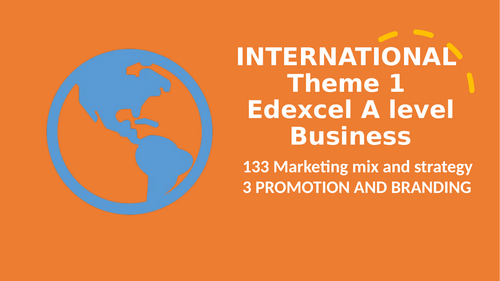 Theme 1 Marketing and people EDEXCEL IA Level Business- Marketing Mix ...