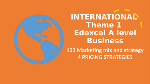 Theme 1 Marketing and people EDEXCEL IA Level Business Bundle ...