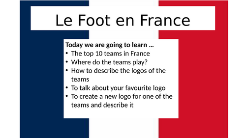 Year 8 French Football project 4 lessons | Teaching Resources